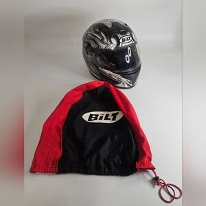 BILT Full Face Motorcycle Helmet BLH3 Size Medium with Cover